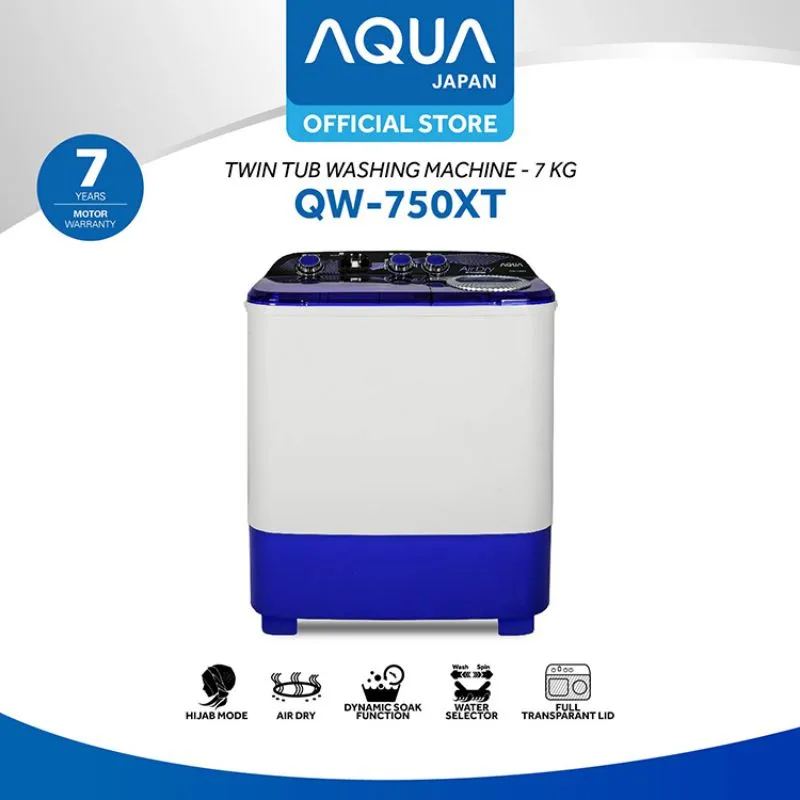 mesin cuci Aqua QW 750XT