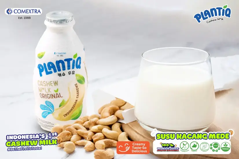 Susu Mede PLANTIQ: Susu Cashew Vegan yang Ramah untuk Lambung dan Bebas Asam Lambung